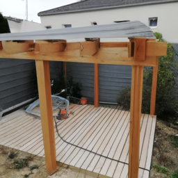 Réparation de toiture de pergola en acier Ploemeur